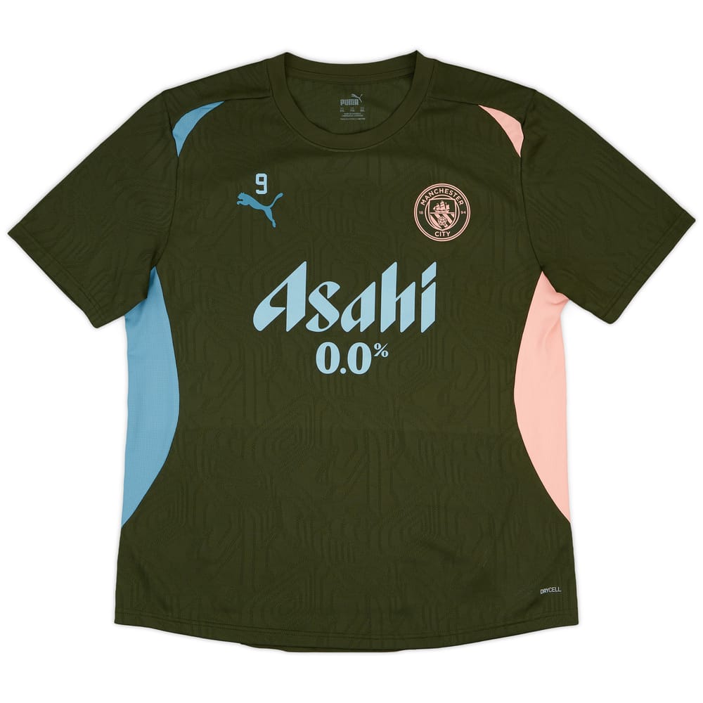 2024-25 Manchester City Player Issue Training Shirt #9 (Haaland) - 9/10 - (XXL)
