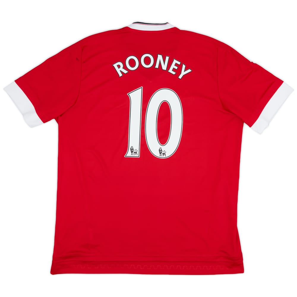 2015-16 Manchester United Home Shirt Rooney #10 - 6/10 - (XL)