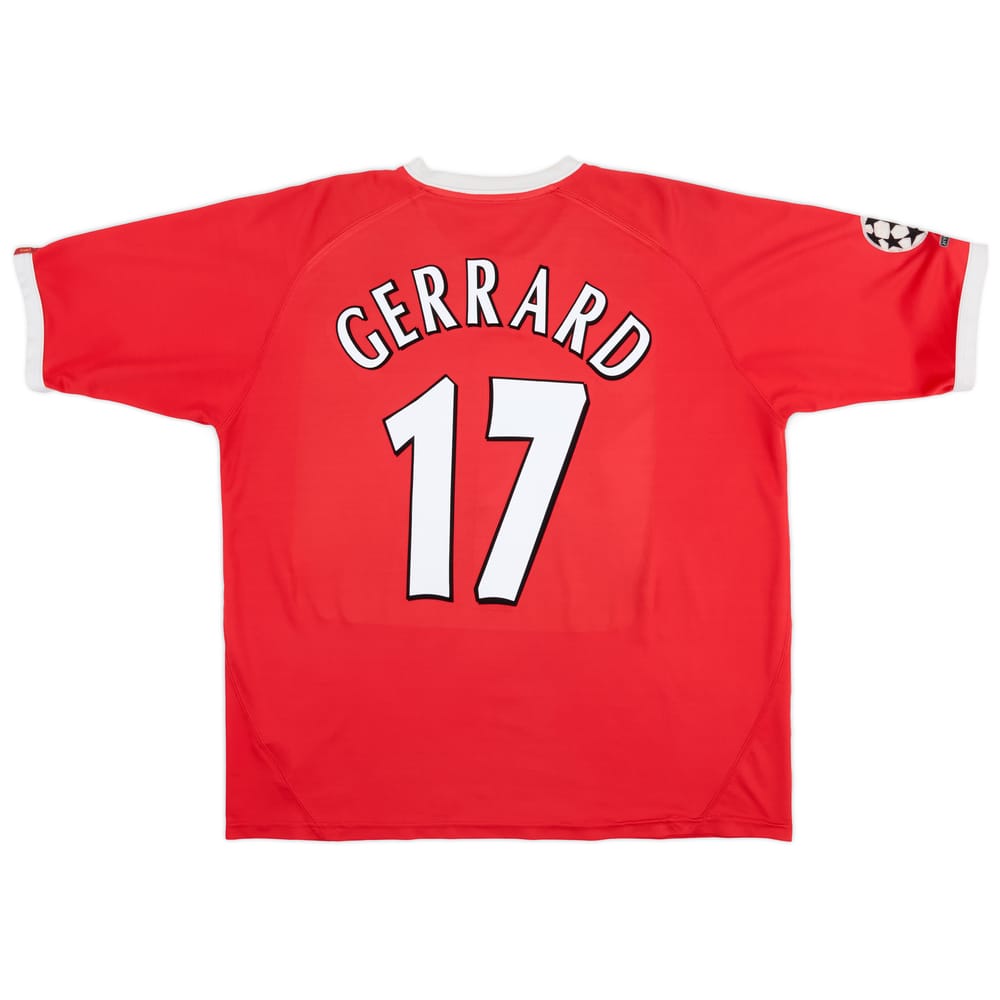 2001-03 Liverpool CL Shirt Gerrard #17 - 6/10 - (XXL)