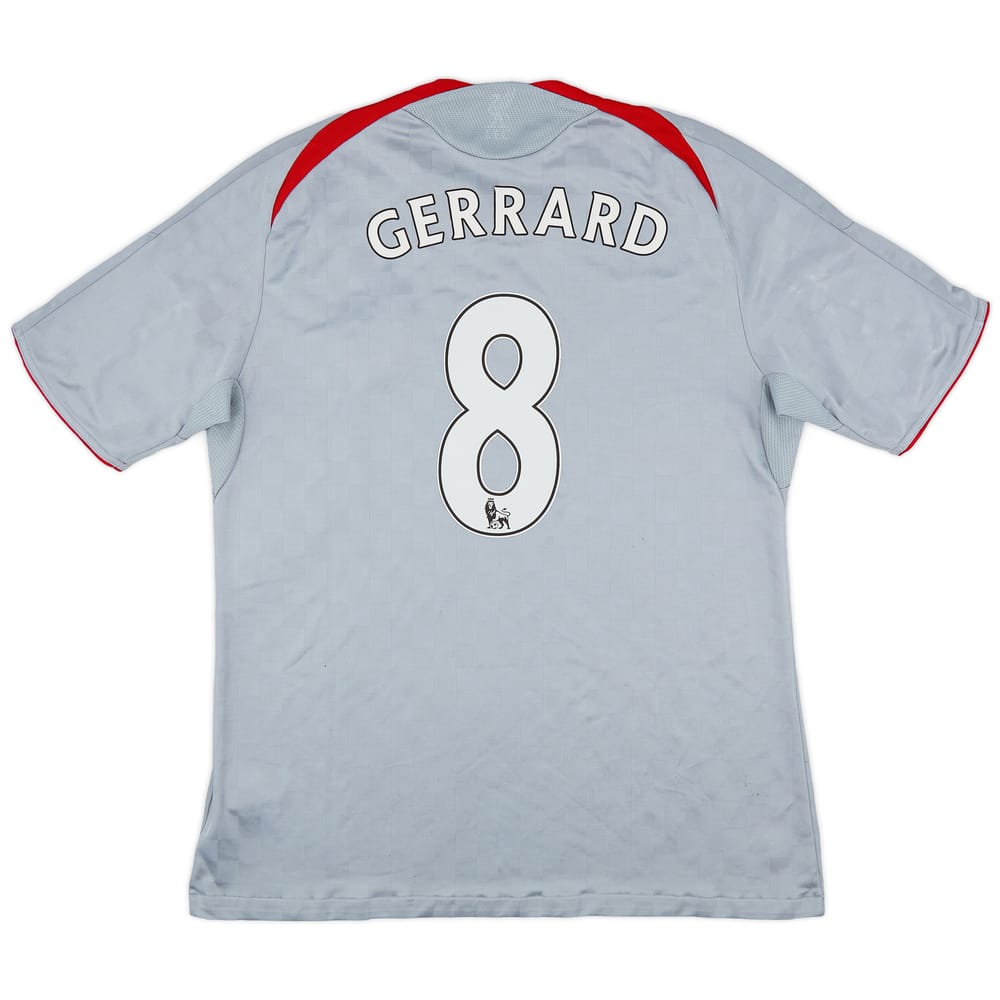 2008-09 Liverpool Away Shirt Gerrard #8 - 7/10 - (L)