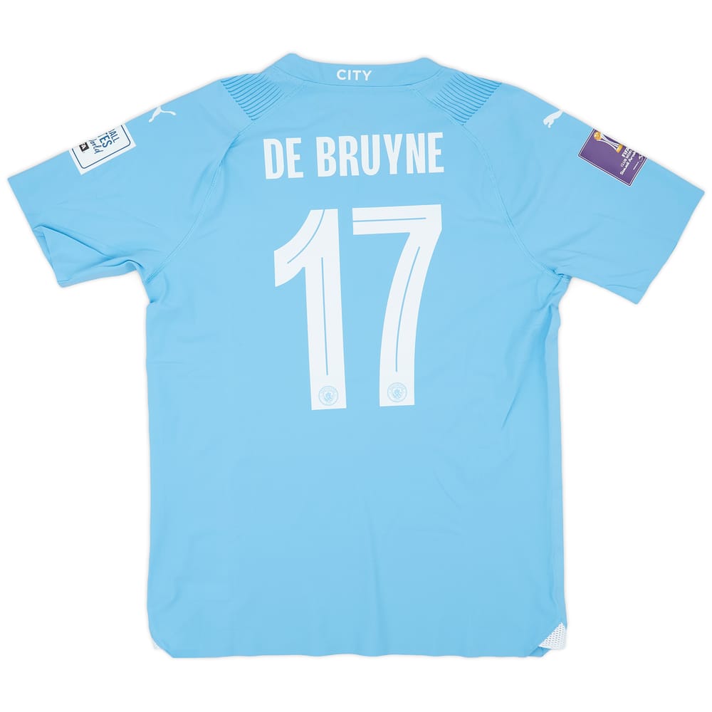 2023-24 Manchester City Match Issue Club World Cup Home Shirt De Bruyne #17