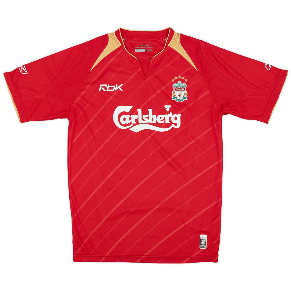 2005-06 Liverpool CL Home Shirt - 5/10 - (S)