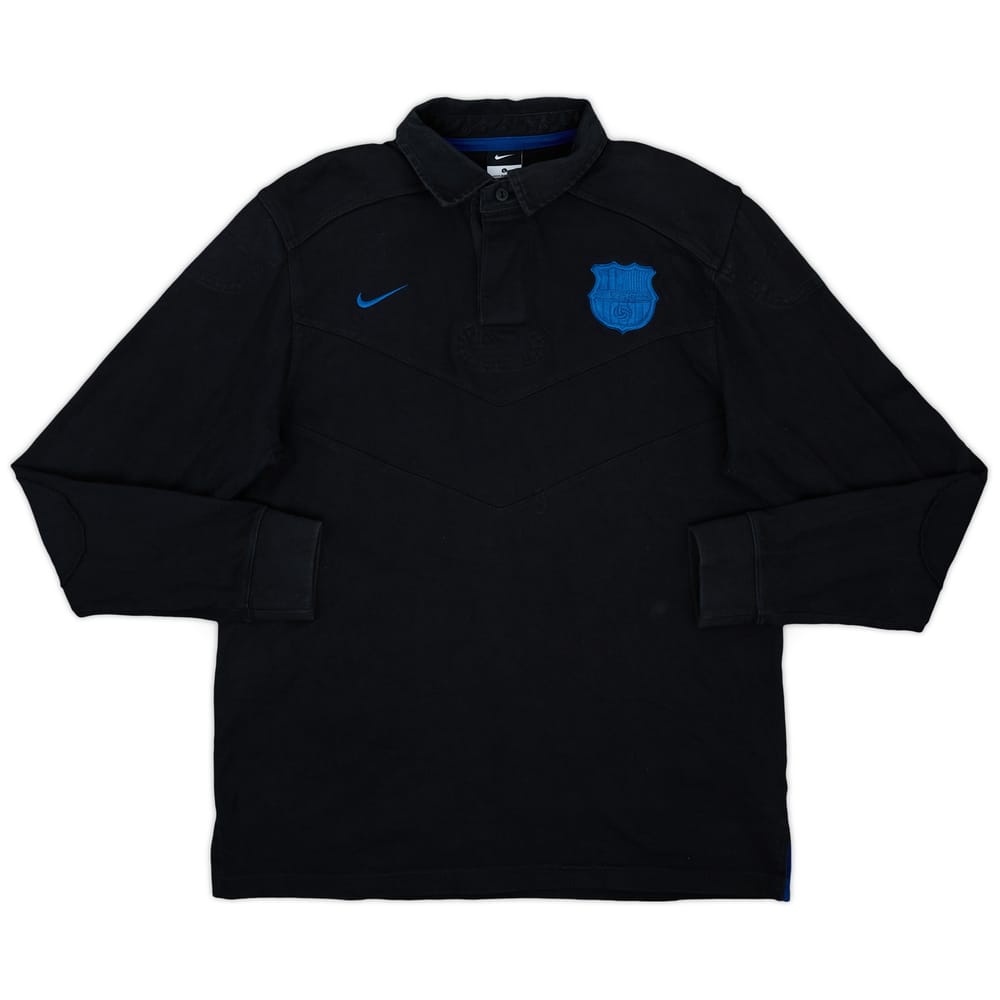 2011-12 Barcelona Nike Polo L/S Shirt - 8/10 - (L)