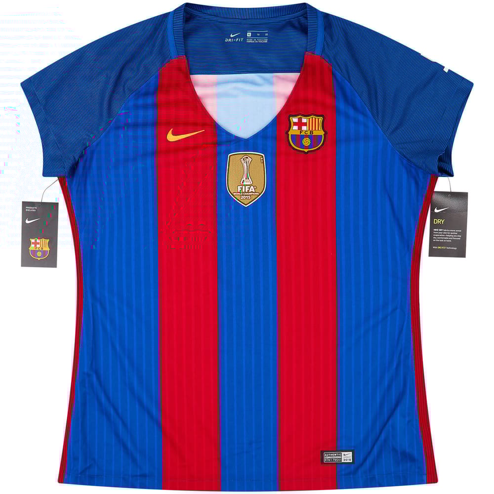 2016-17 Barcelona Home Shirt Messi #10 (Women's XL)