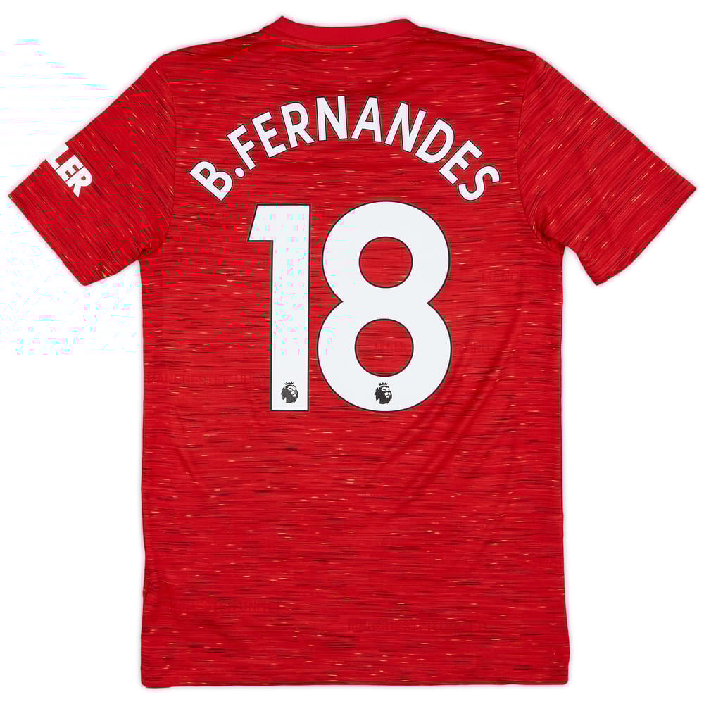 2020-21 Manchester United Home Shirt B.Fernandes #18 - 9/10 - (S)