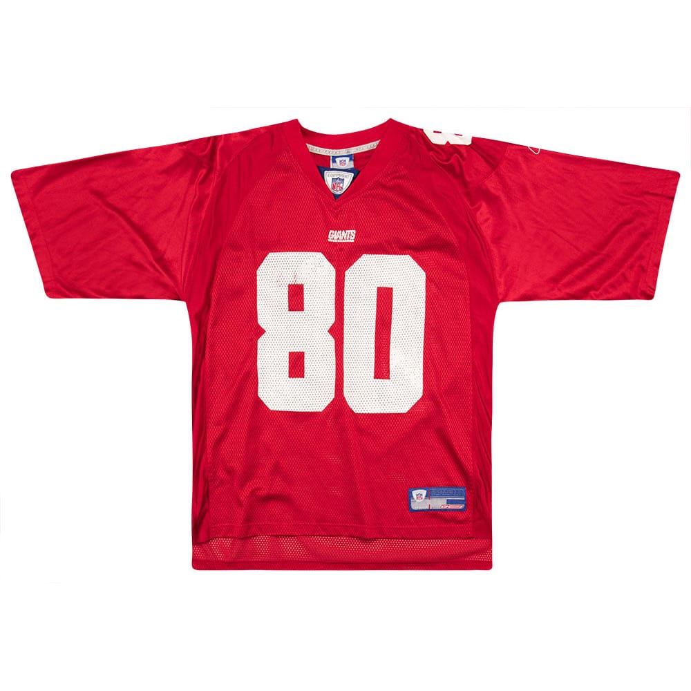 2004 New York Giants Shockey #80 Reebok On Field Jersey (Alternate) M