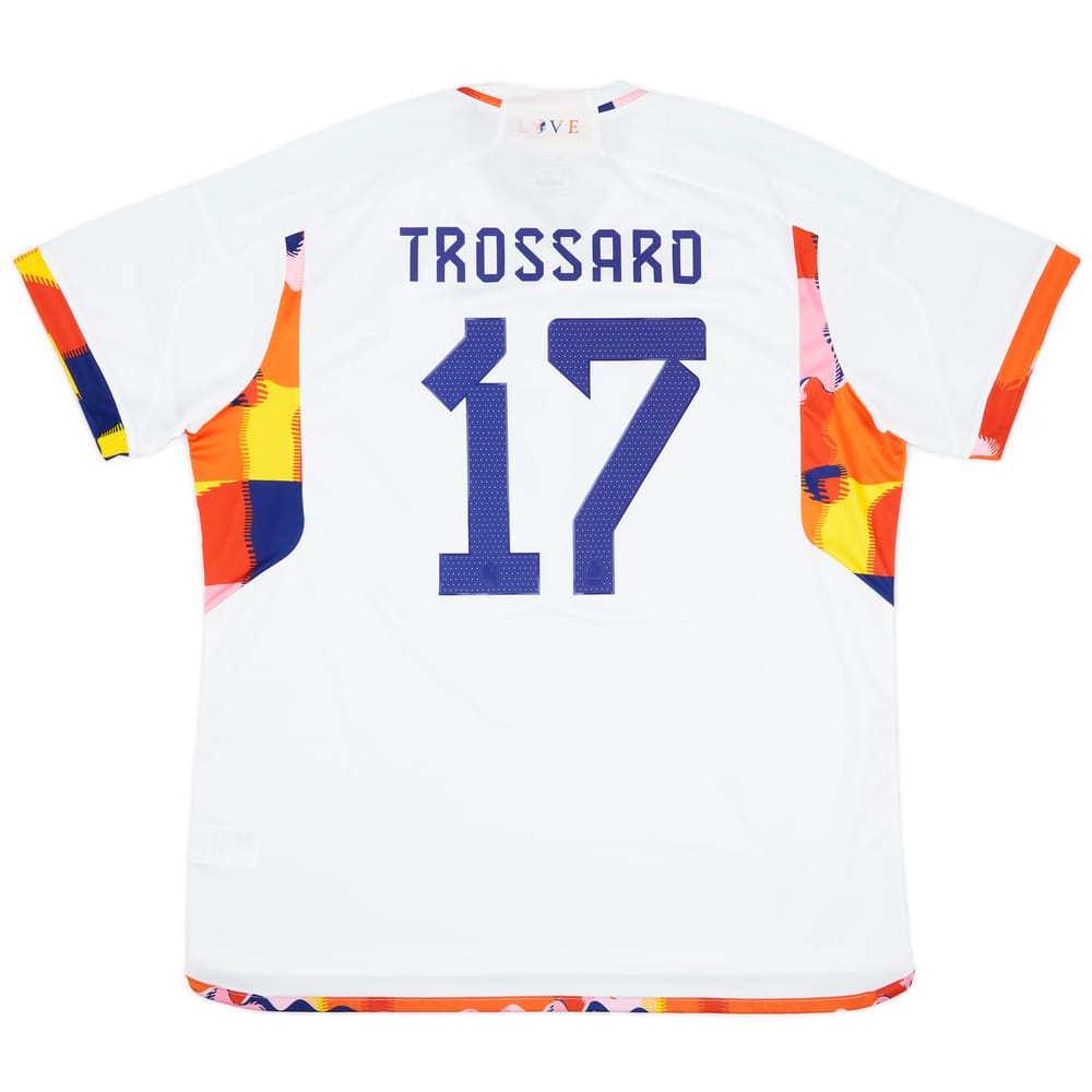 2022-23 Belgium Away Shirt Trossard #17