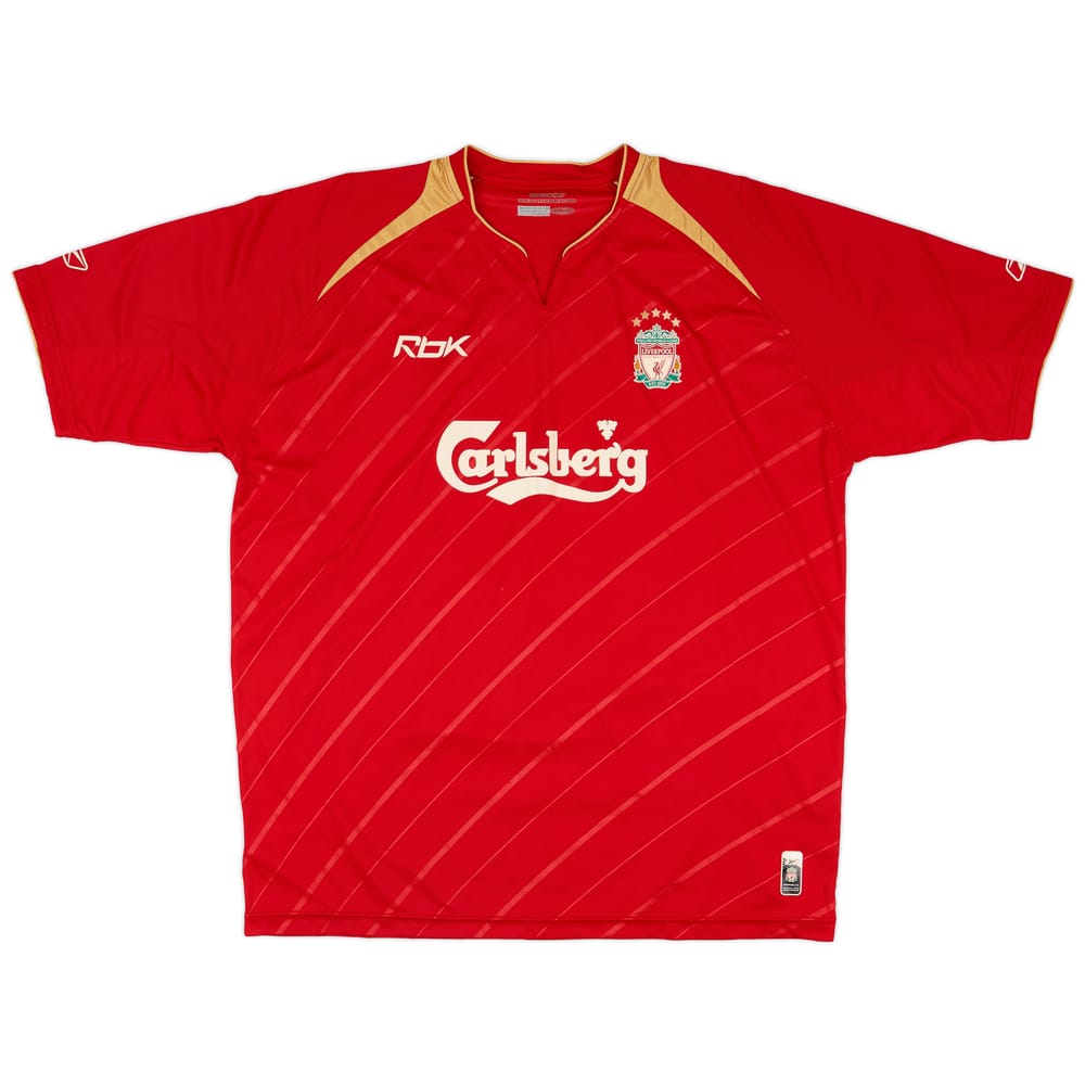 2005-06 Liverpool CL Home Shirt - 6/10 - (XL)