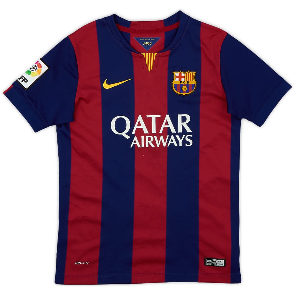 2014-15 Barcelona Home Shirt - 9/10 - (M.Boys)