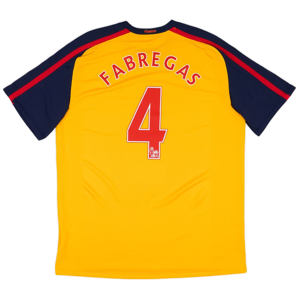 2008-09 Arsenal Away Shirt Fabregas #4 - 8/10 - (XL)