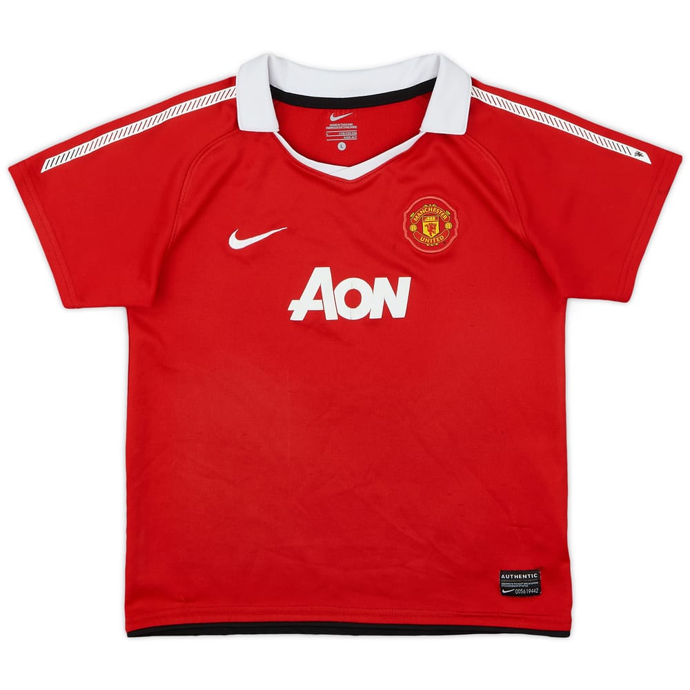 2010-11 Manchester United Home Shirt - 7/10 - (6-7 Years)