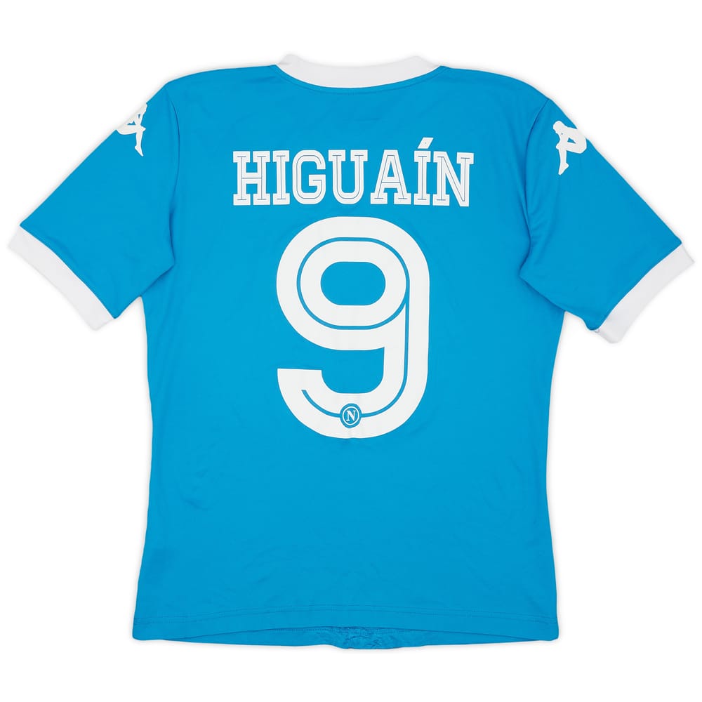 2015-16 Napoli Home Shirt Higuain #9 - 7/10 - (XL.Boys)