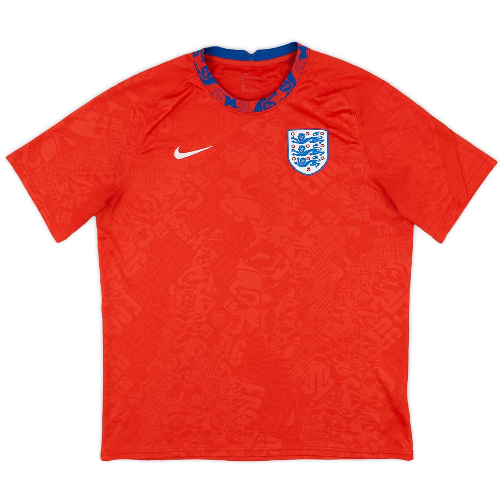 2020-21 England Nike Training Shirt - 7/10 - (XL)