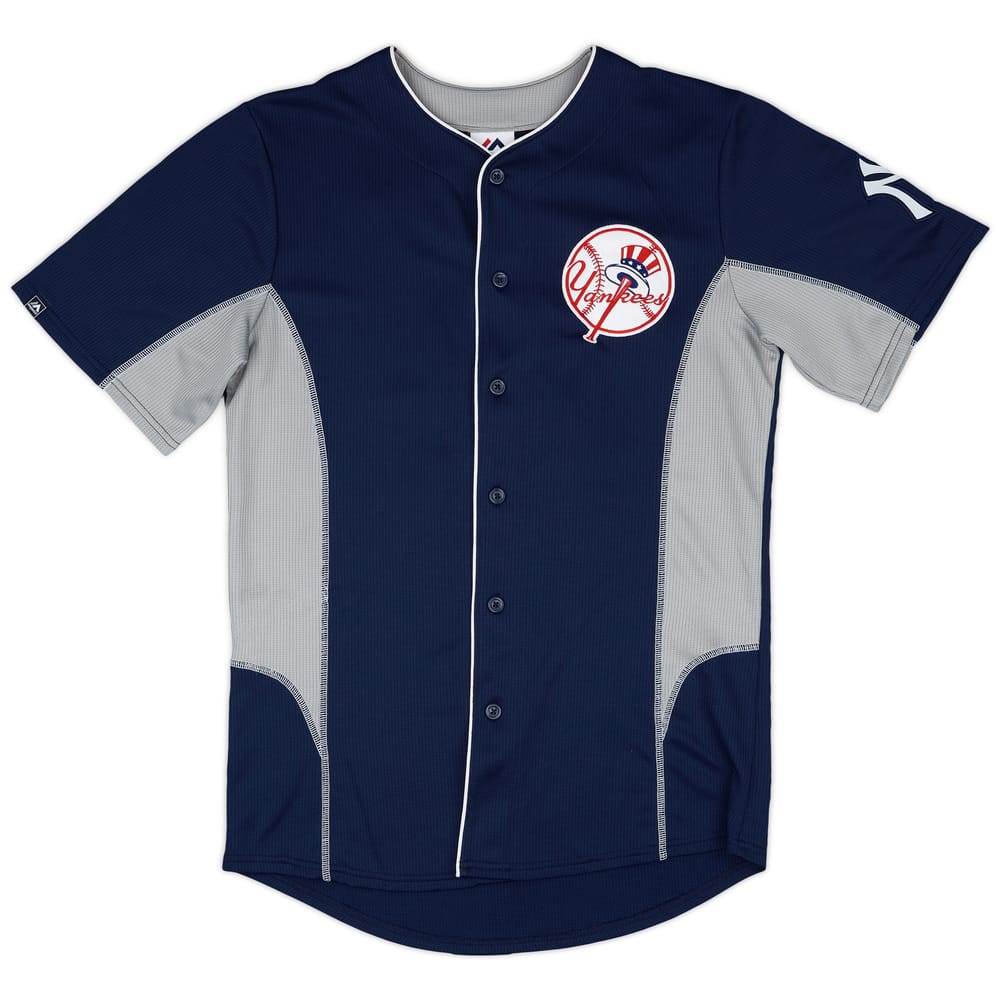 2014 New York Yankees Jeter #2 Majestic Jersey - 9/10 - (M)