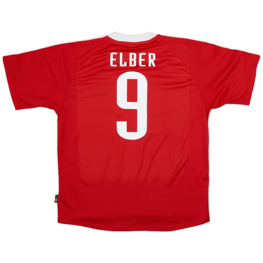 2001-02 Bayern Munich CL Shirt Elber #9 - 7/10 - (L)