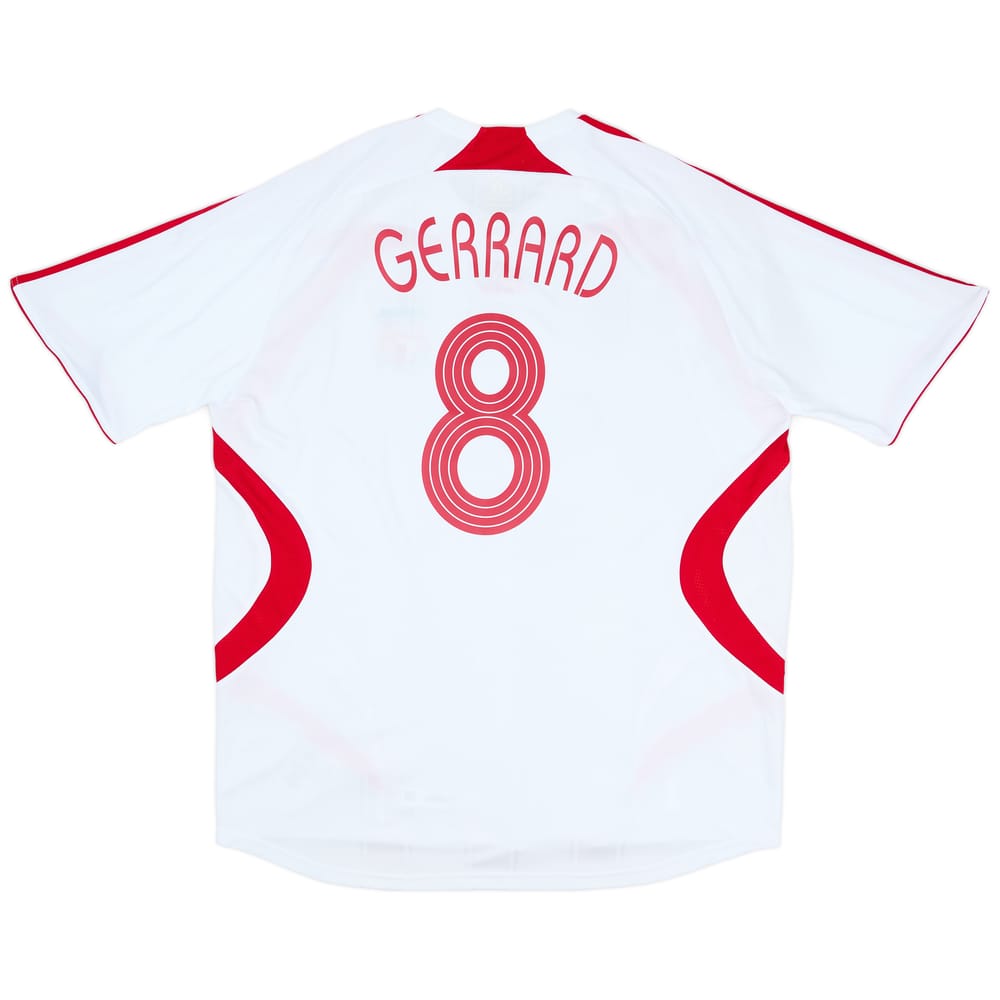 2007-08 Liverpool Away Shirt Gerrard #8 (XXL)