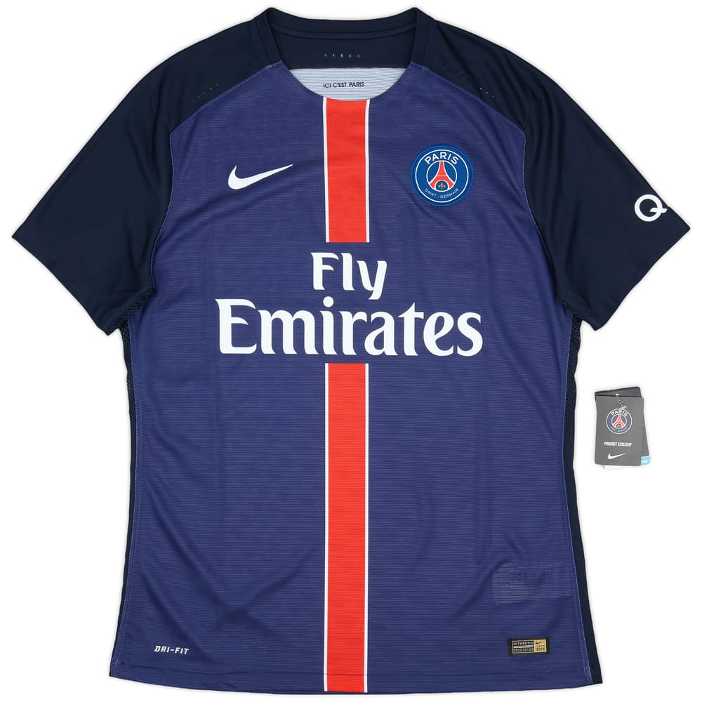 2015-16 Paris Saint-Germain Authentic Home Shirt (L)