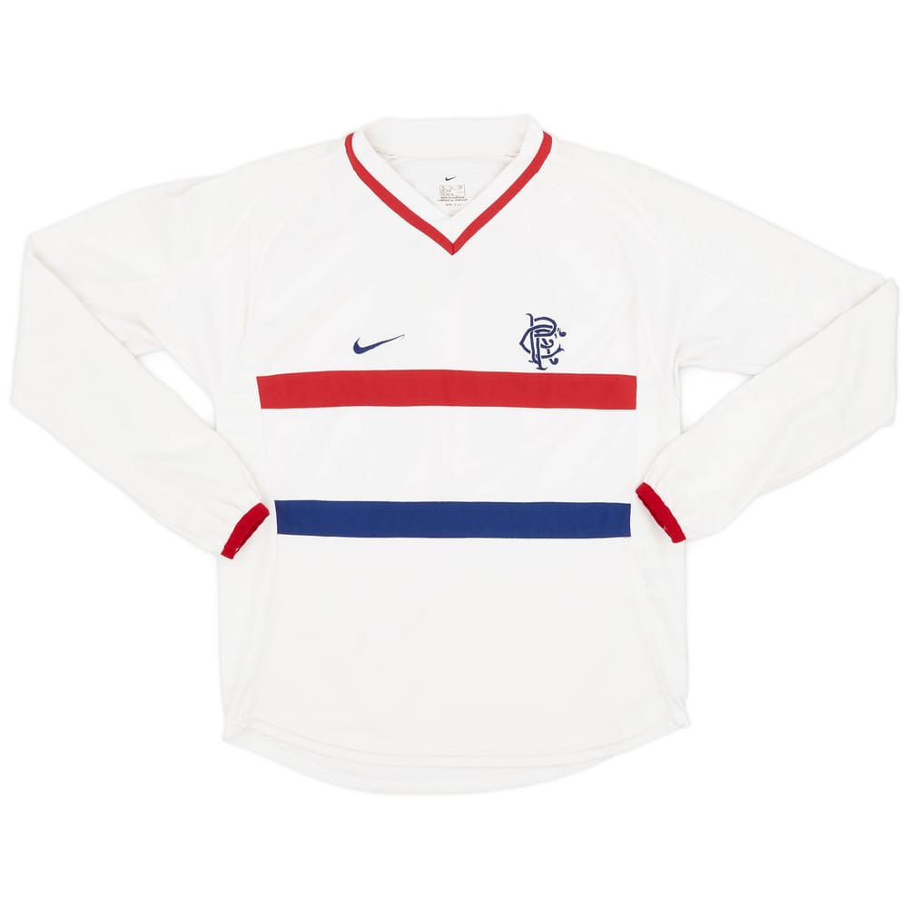 2000-01 Rangers Away L/S Shirt #11 - 6/10 - (XL.Boys)