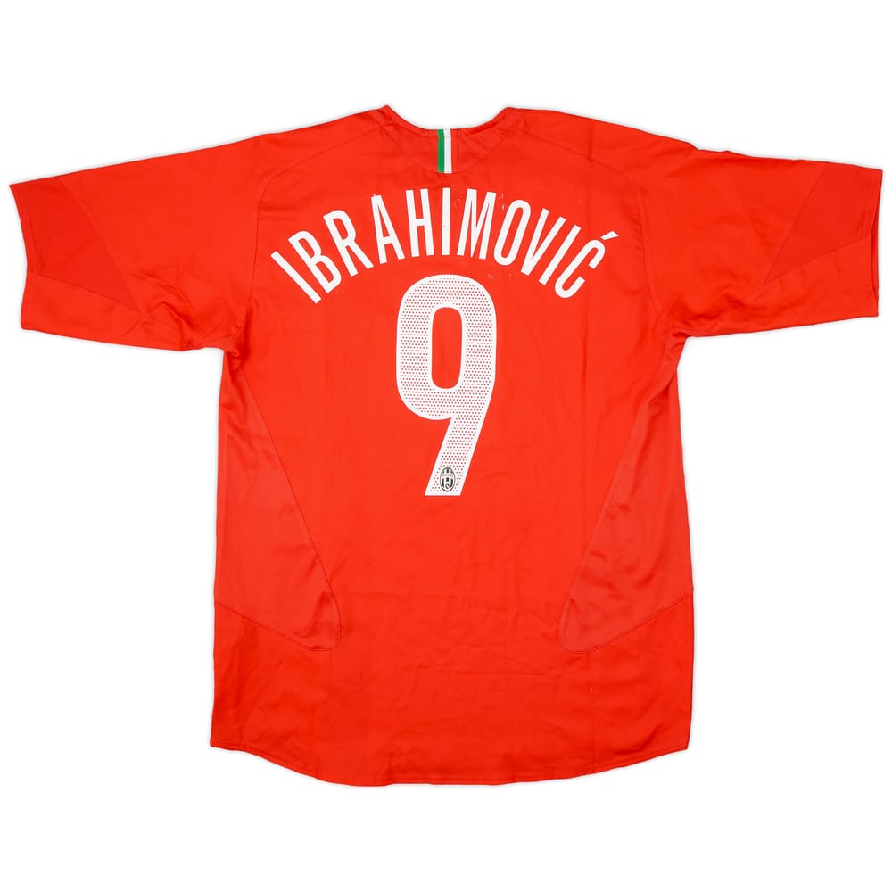 2005-06 Juventus Away Shirt Ibrahimovic #9 - 5/10 - (M)