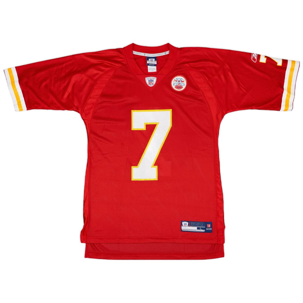 2009 Kansas City Chiefs Cassel #7 Reebok On Field Home Jersey - 6/10 - (L)