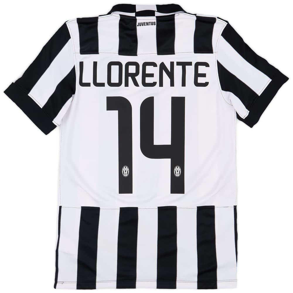 2014-15 Juventus Home Shirt Llorente #14 - 7/10 - (S)
