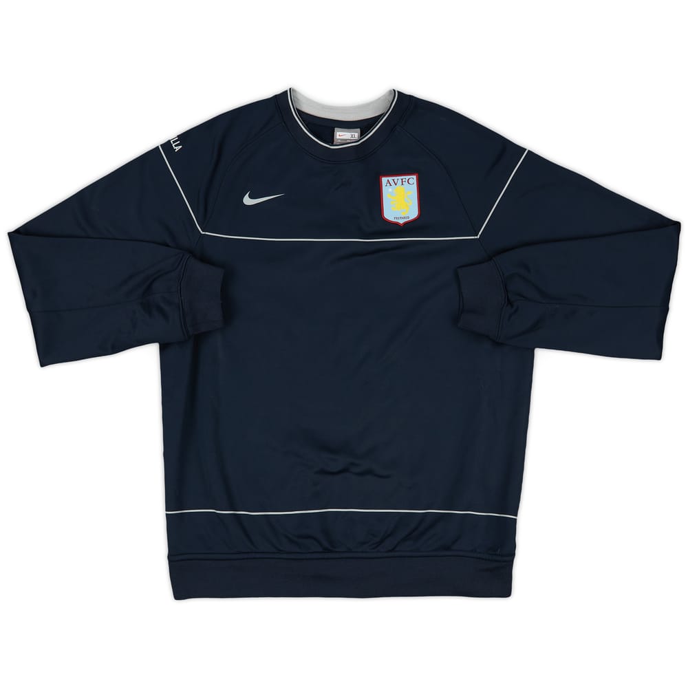 2008-09 Aston Villa Nike Sweat Top - 8/10 - (XL.Boys)