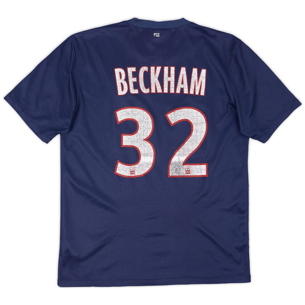 2013-14 Paris Saint-Germain Home Shirt Beckham #32 - 5/10 - (M)
