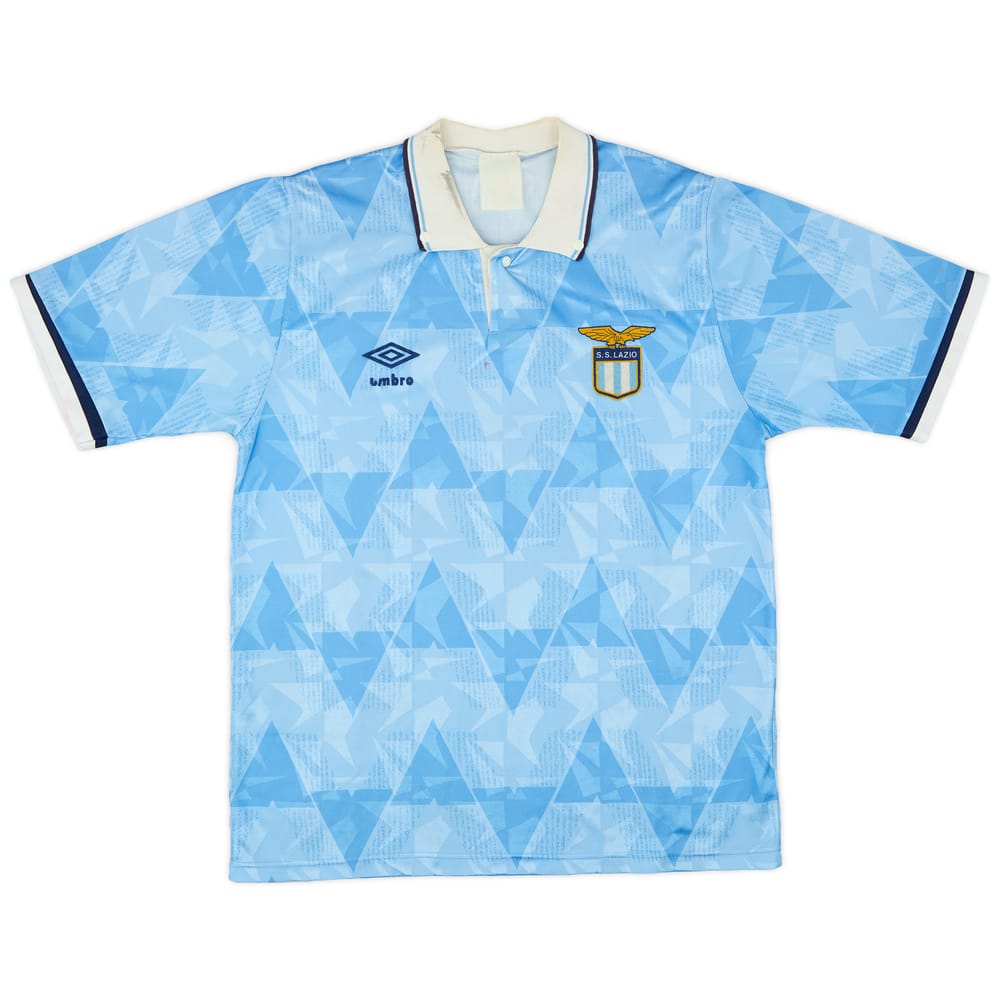 1989-91 Lazio Home Shirt - 6/10 - (M)
