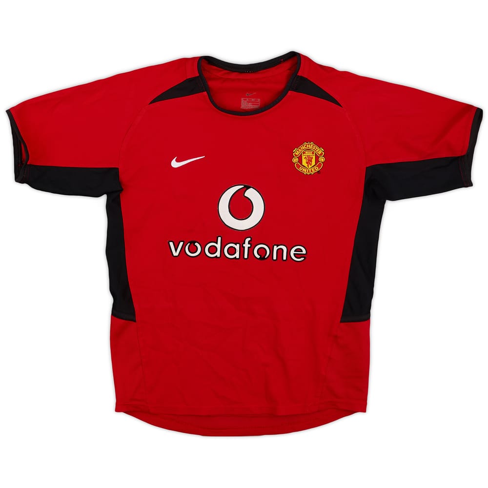 2002-04 Manchester United Home Shirt - 6/10 - (S.Boys)