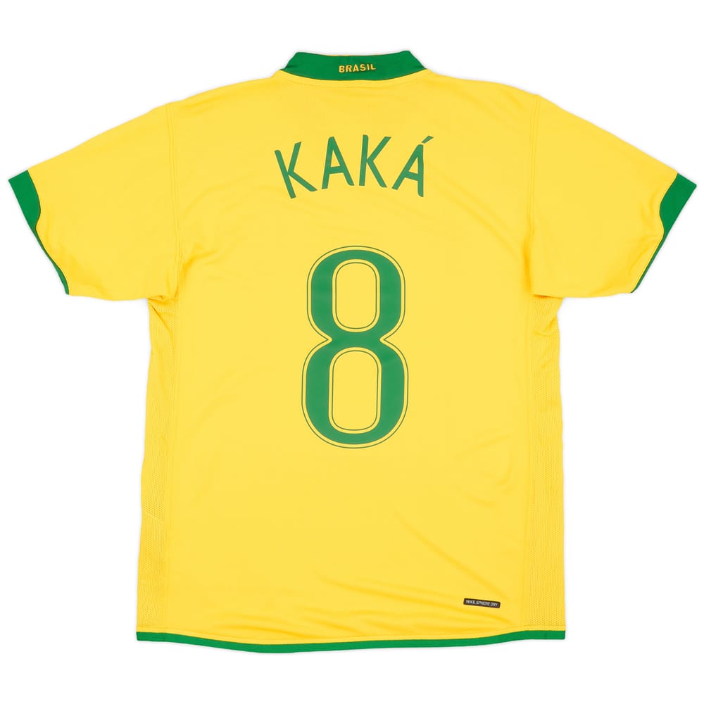 2006-08 Brazil Home Shirt Kaka #8 - 7/10 - (M)