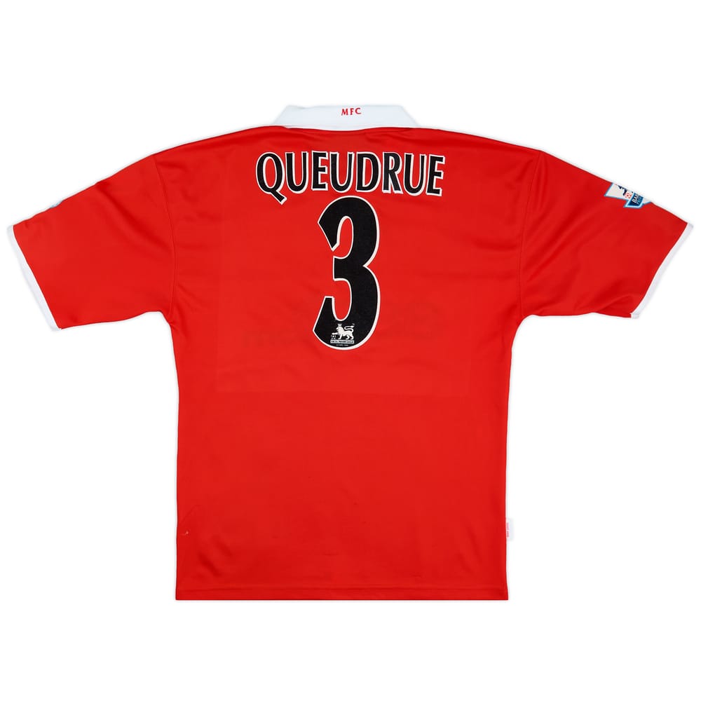 2004-05 Middlesbrough Carling Cup Winners Home Shirt Queudrue #3 - 8/10 - (S)