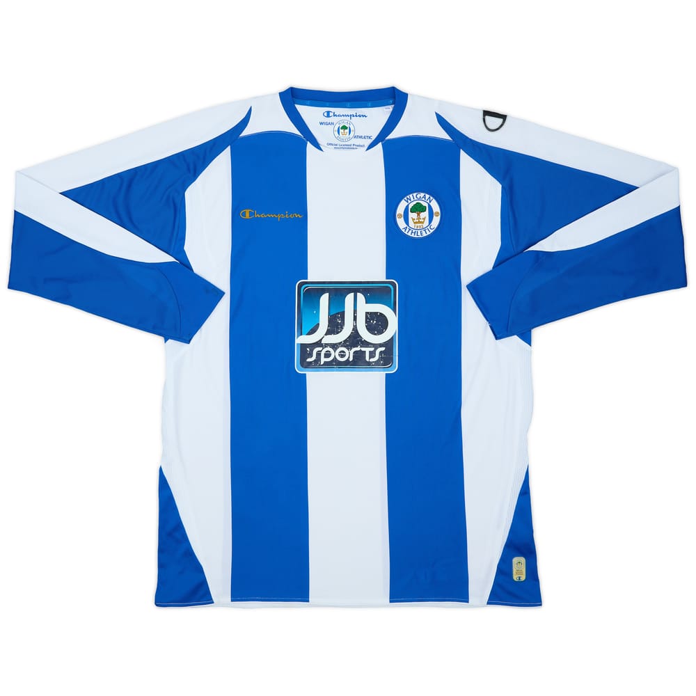 2008-09 Wigan Home L/S Shirt - 5/10 - (XXL)