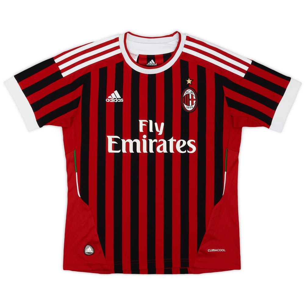 2011-12 AC Milan Home Shirt - 6/10 - (M.Boys)