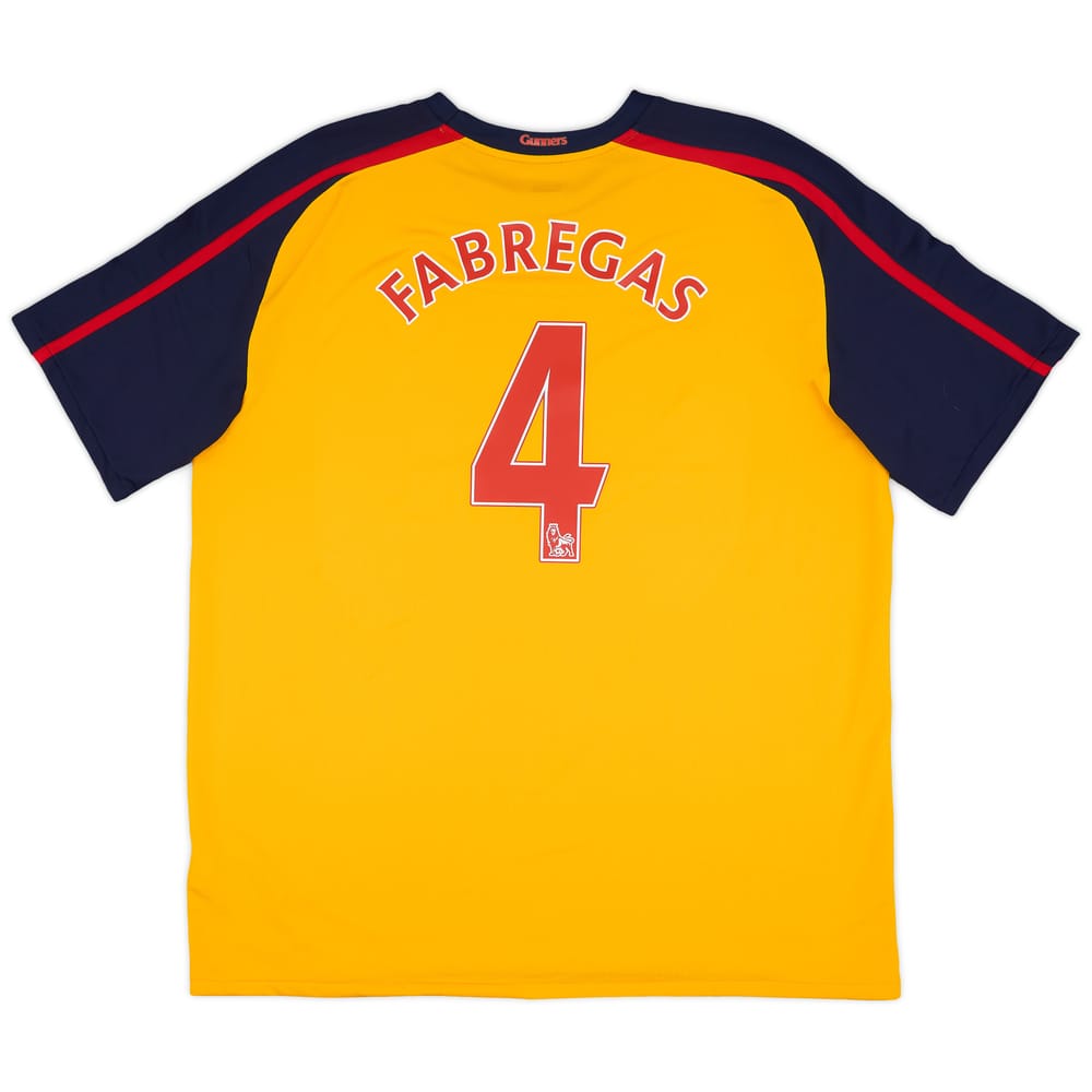 2008-09 Arsenal Away Shirt Fabregas #4 - 9/10 - (XXL)