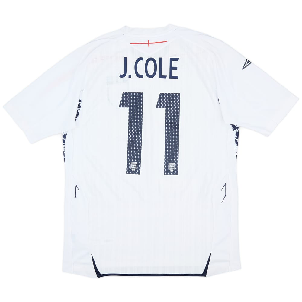 2007-09 England Home Shirt J.Cole #11 - 7/10 - (L)