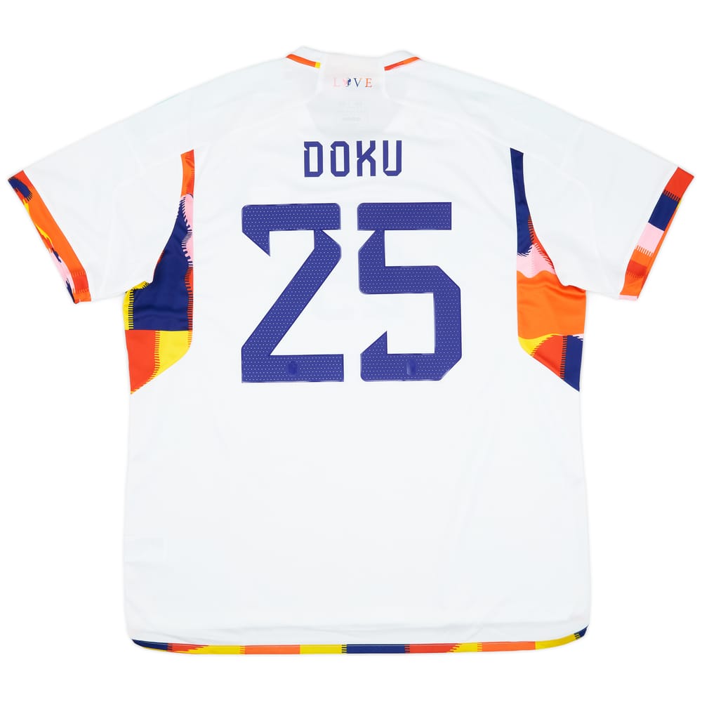 2022-23 Belgium Away Shirt Doku #25
