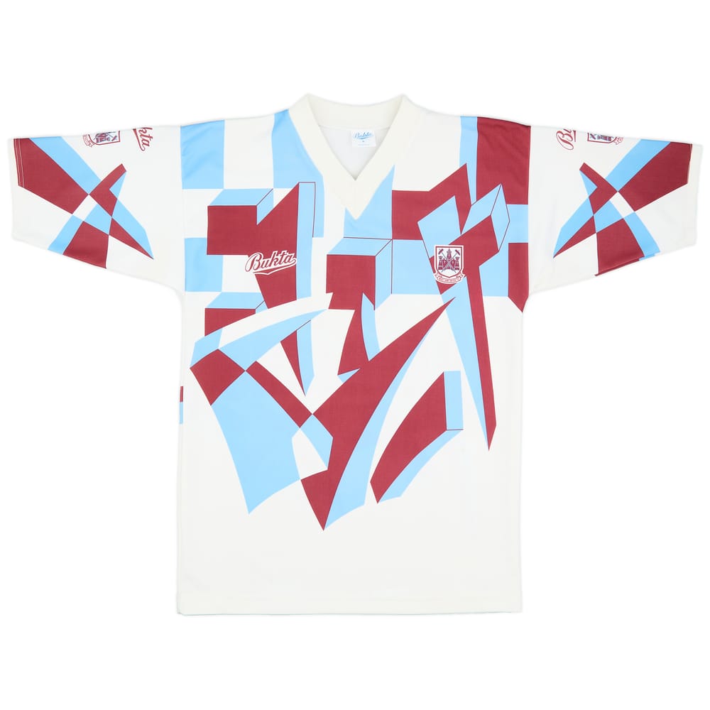 1991-92 West Ham Bukta Training Shirt - 9/10 - (M)