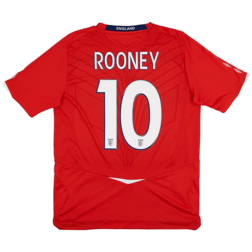 2008-10 England Away Shirt Rooney #10 - 8/10 - (L)
