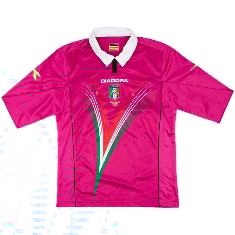 2012-13 Italy Diadora Referee L/S Shirt - 8/10 - (M)