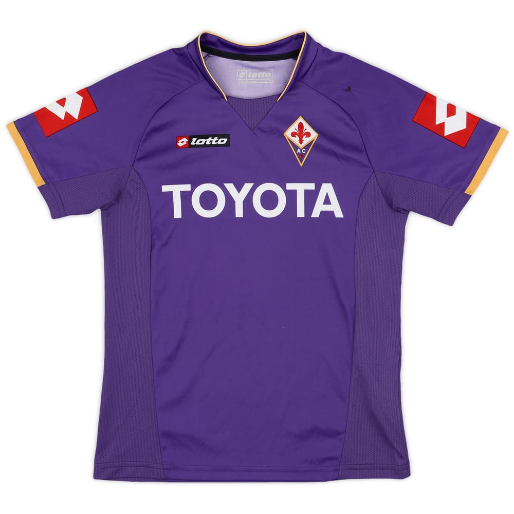 2007-08 Fiorentina Basic 'Signed' Home Shirt - 6/10 - (M.Boys)