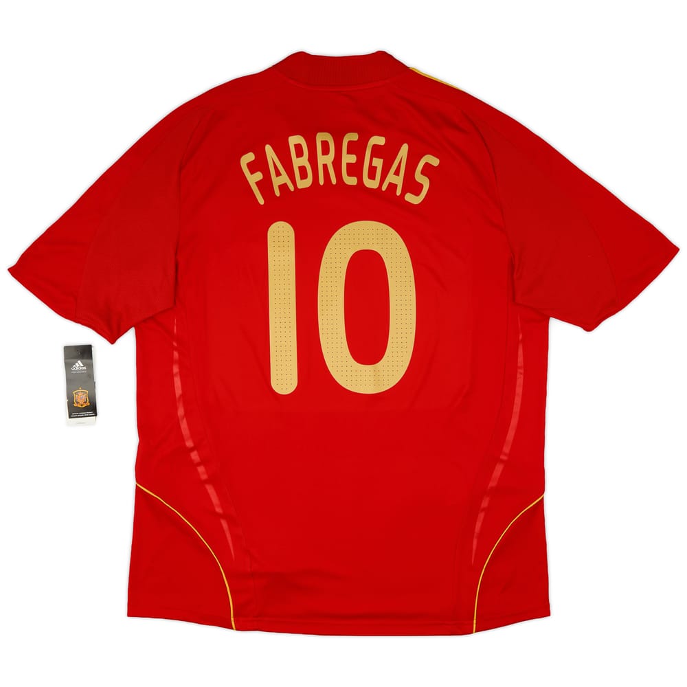 2007-09 Spain Home Shirt Fabregas #10 (XL)