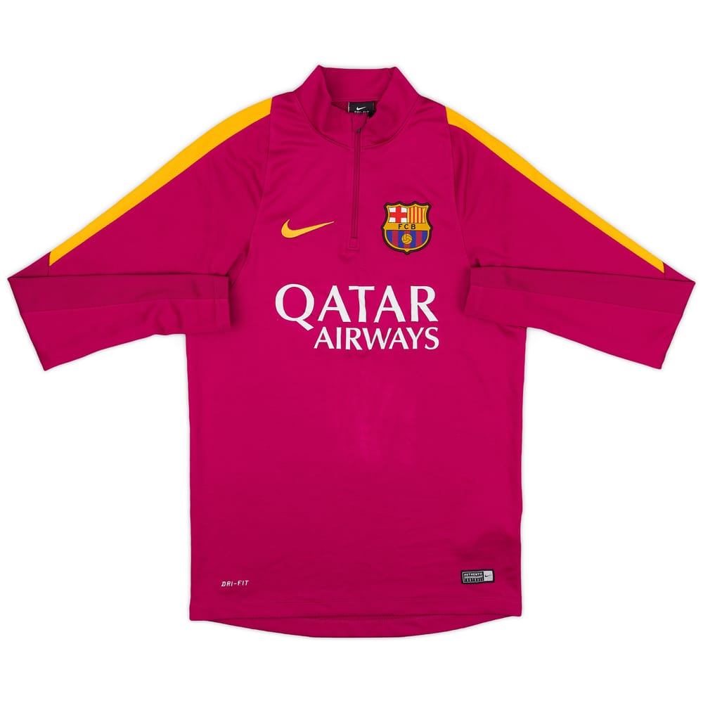 2016-17 Barcelona Nike 1/4 Zip Drill Top - 9/10 - (S)