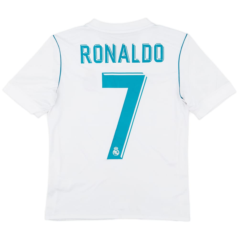 2017-18 Real Madrid Home Shirt Ronaldo #7 - 9/10 - (M.Boys)
