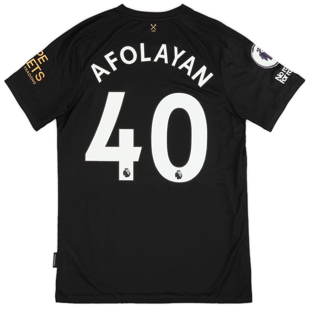 2020-21 West Ham Match Issue Third Shirt Afolayan #40