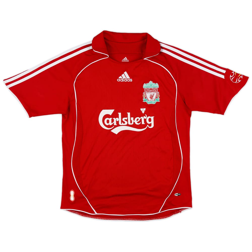 2006-08 Liverpool Home Shirt - 9/10 - (L.Boys)