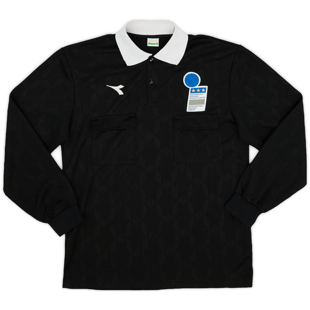 1990s Italy FIGC Diadora Referee Shirt - 8/10 - (L)