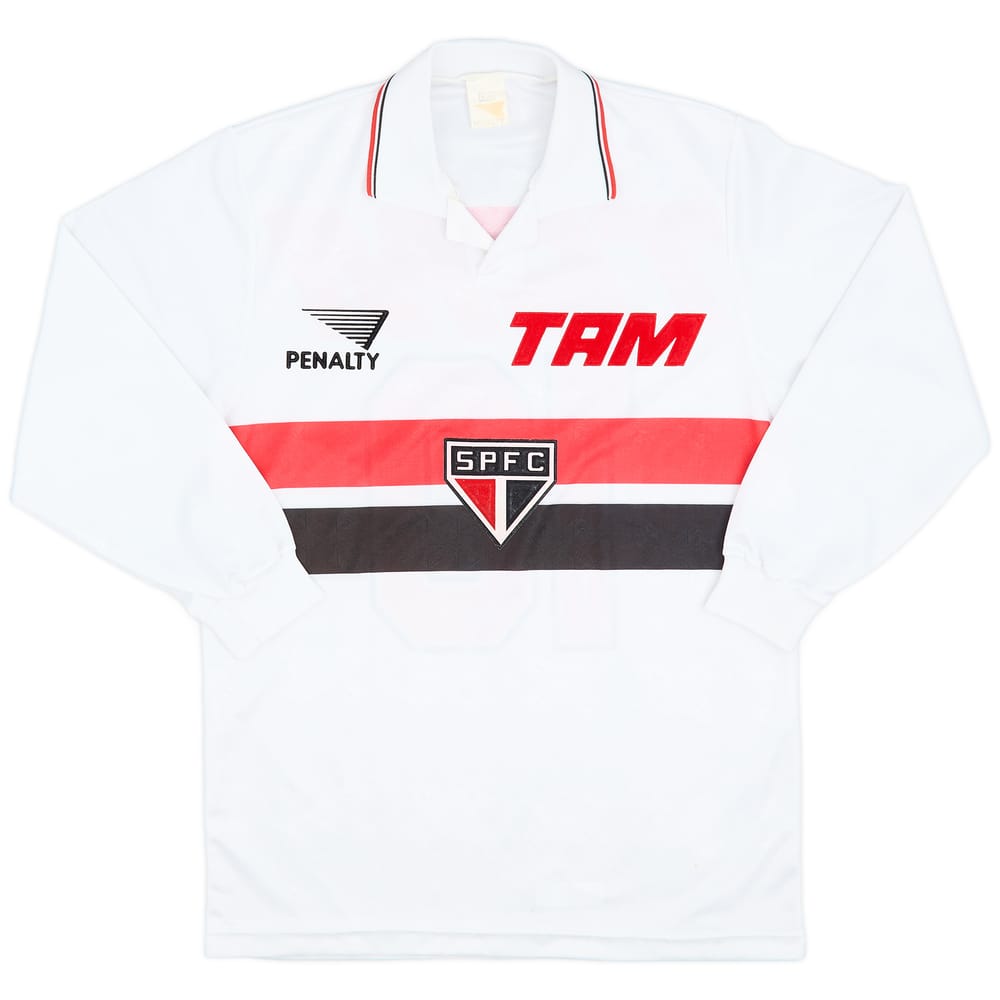 1994 Sao Paulo Home L/S Shirt #10 (Juninho) - 9/10 - (S)