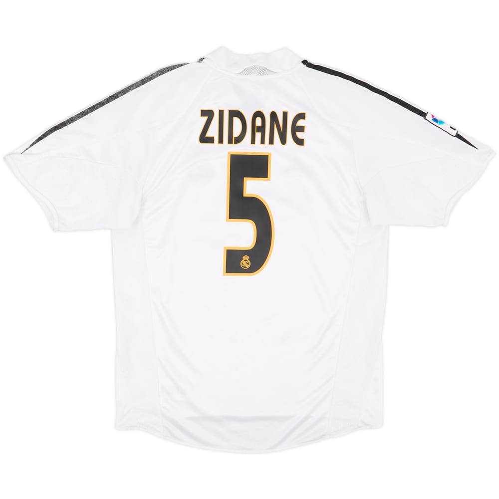 2004-05 Real Madrid Home Shirt Zidane #5 - 7/10 - (M)