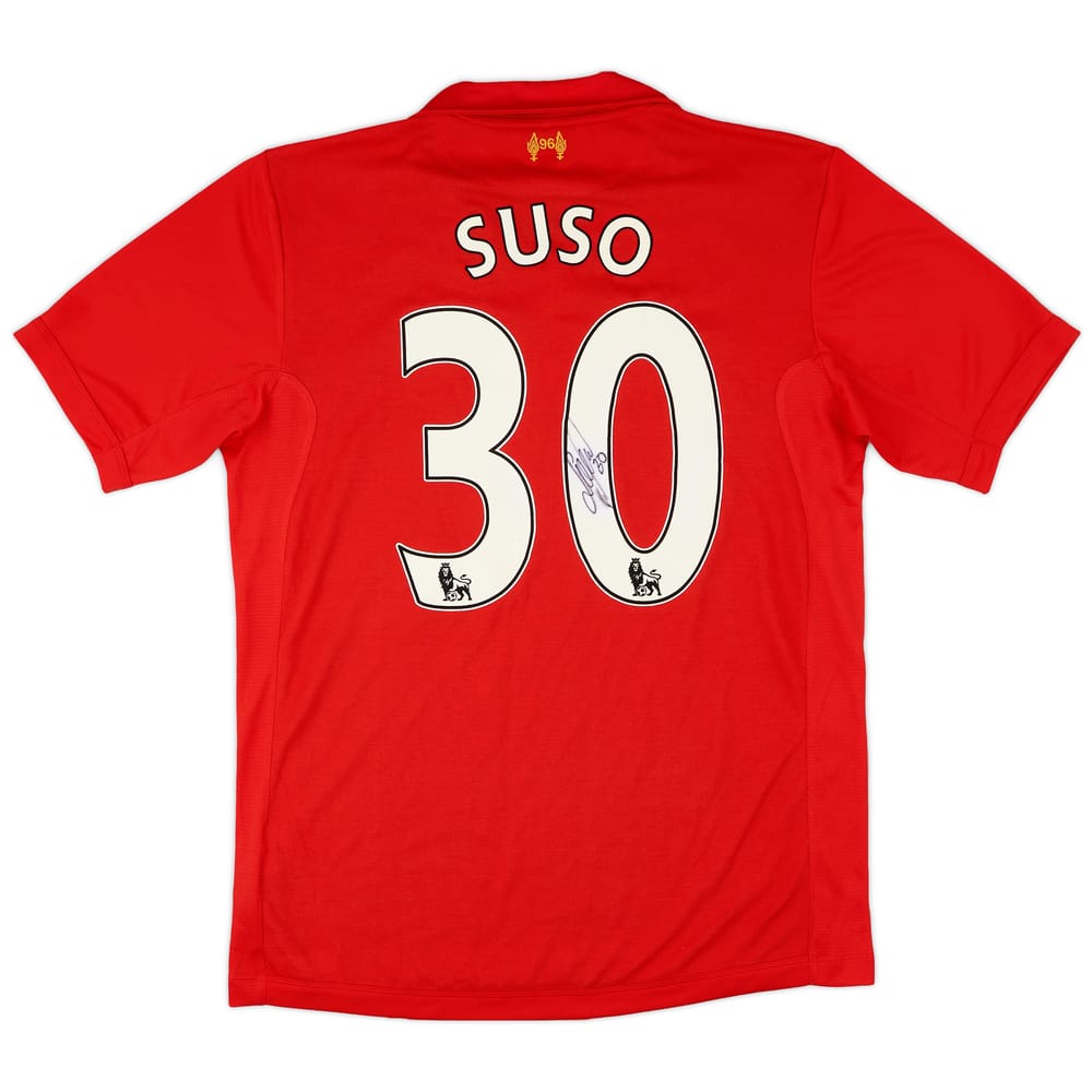 2012-13 Liverpool 'Signed' Home Shirt Suso #30 - 8/10 - (L)