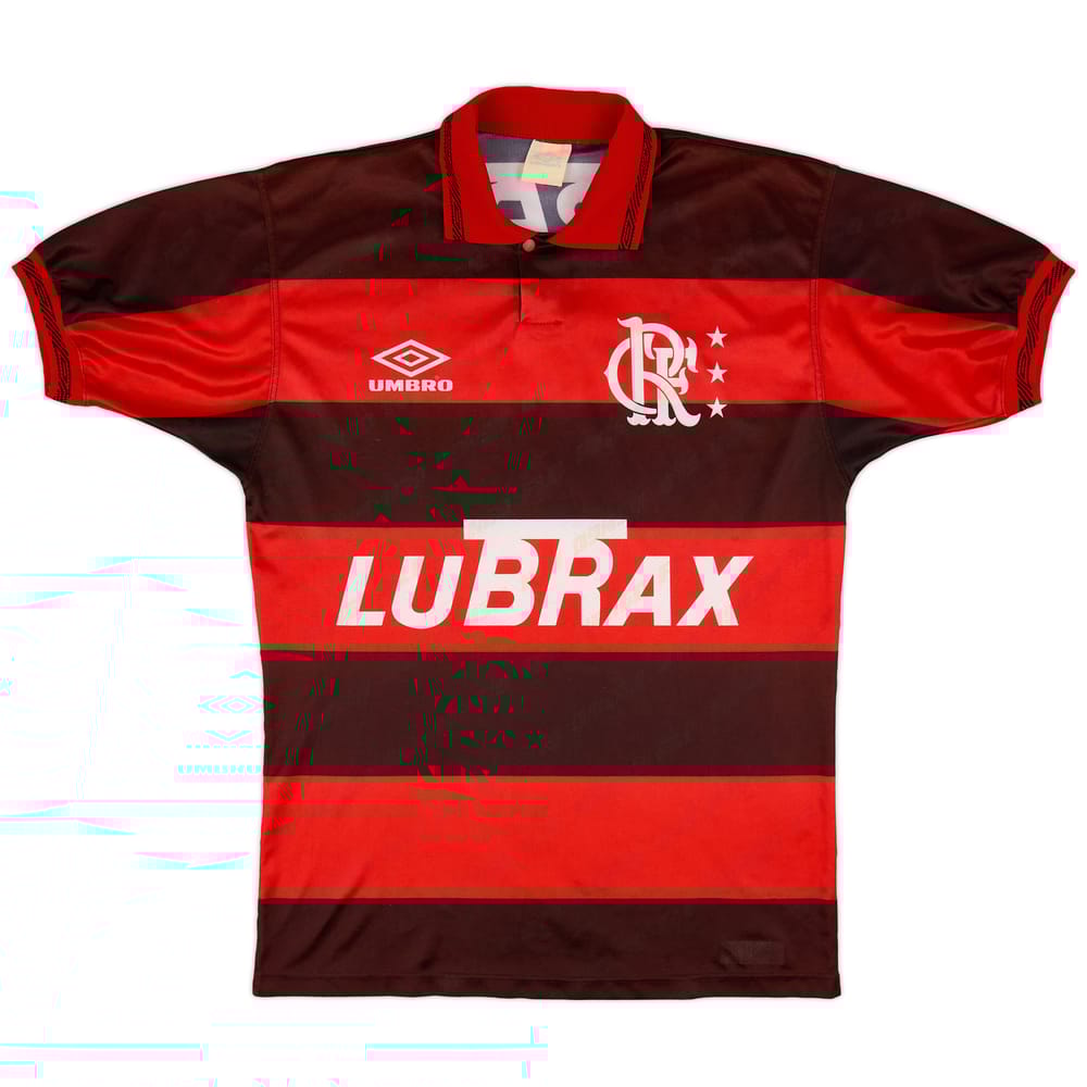1992-93 Flamengo Home Shirt #7 - 8/10 - (L)